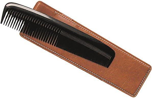 Produktbild Herba Taschenkamm mit Etui, handgesägt, Kunststoff