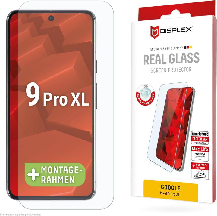 Actual product image Displex Real Glass, 2D Panzerglas (1 Piece, Google Pixel 9 Pro XL)