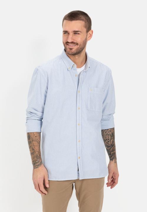 Produktbild Camel Active Oxford Streifenhemd aus nachhaltigem Organic Cotton (6XL)