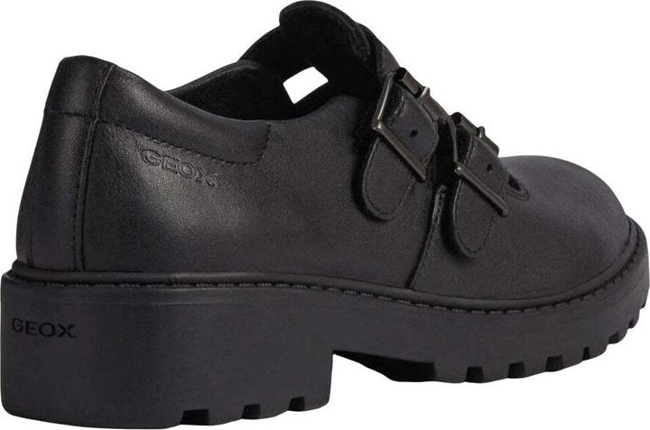 Actual product image Geox Girls School Uniform Shoes Casey Ballerina Leather (31)