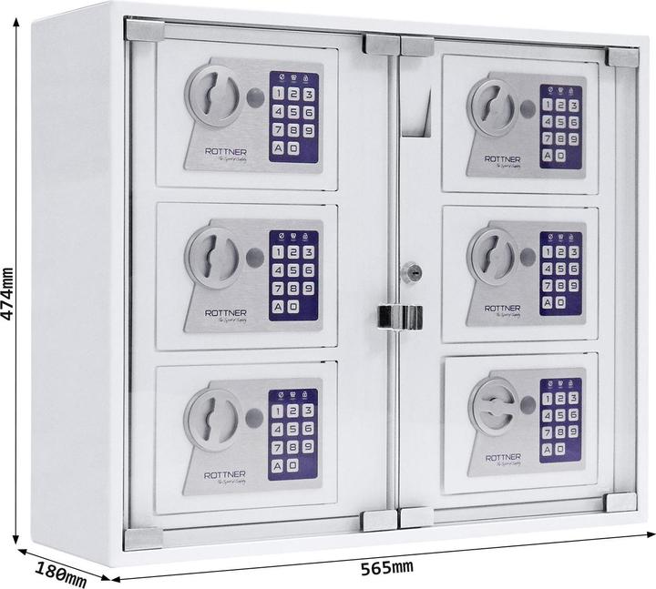 Immagine prodotto Rottner Sistema di chiusura elettronico Key Safe 6 Outdoor Bianco