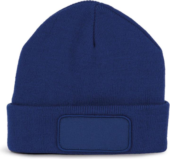 Actual product image K-up Beanie with patch and thinsulate lining