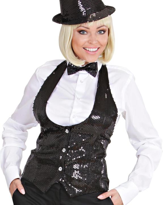 Image du produit Widmann GILET PAILLETTE NOIR pour femme, XL (XL)