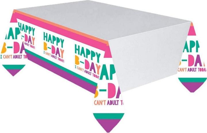 Produktbild Amscan Neon Tischdecke Party Fun Geburtstag Kunststoff (260 x 130 cm)