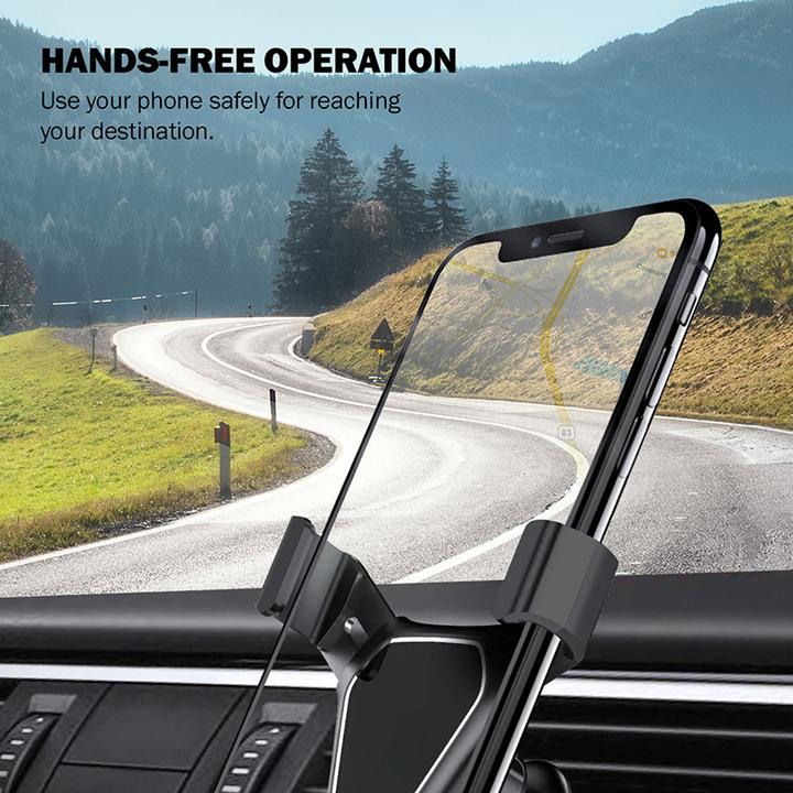 Actual product image Crong Gravity Auto-Clip CRG-CH4-BLK car mount