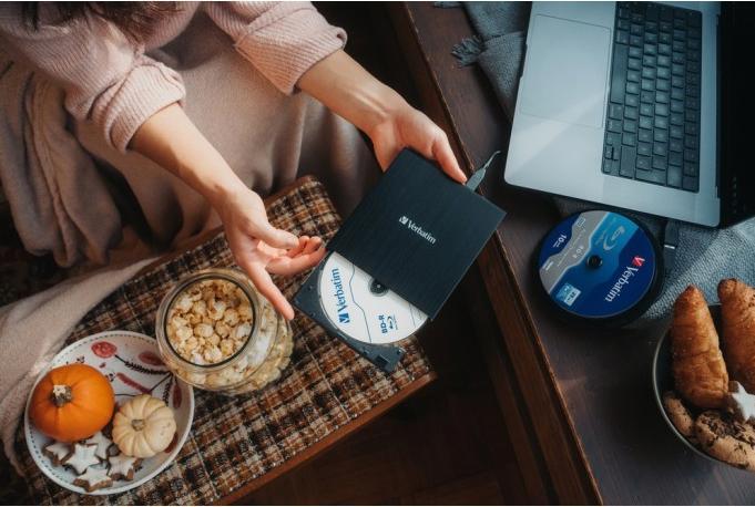 Actual product image Verbatim Slimline (DVD drive, CD burner, CD drive, DVD writer, Blu-ray burner, Blu-ray drive)