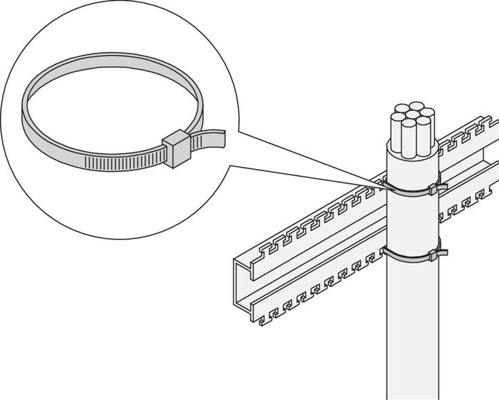 Produktbild Schroff 19"-Zubehör mechanisch (Metallkabelbinder, 1 Stk.)