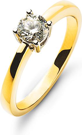 Produktbild Natsumi Schmuck Diamantring Gelbgold 18K/750 0.33 ct H si (53, 750/18 K Gold)