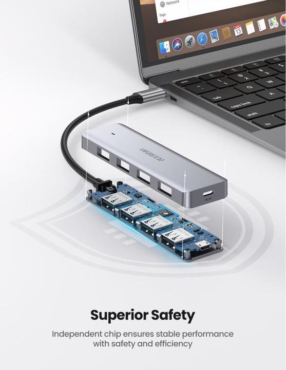 Actual product image Ugreen 4 Port-C Hub (USB-C, 4 Ports)