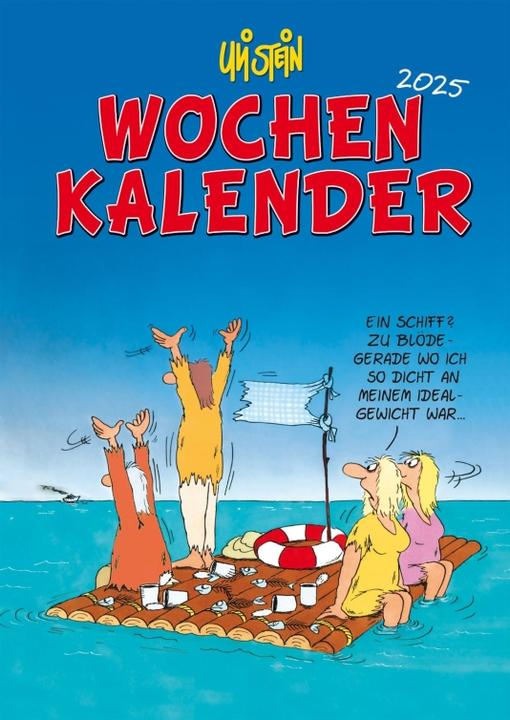 Produktbild Uli Stein Wochenkalender 2025: Taschenkalender mit Spiralbindung und Gummiband (A5, Deutsch)