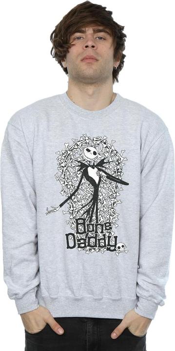 Actual product image Disney Mens Nightmare Before Christmas Bone Daddy Sweatshirt (XXL)