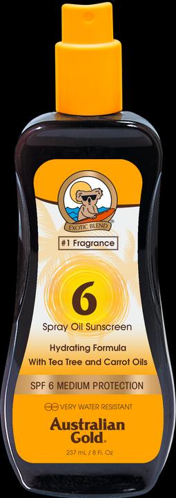 Immagine prodotto Australian Gold Olio spray (Spray solare, Olio abbronzatura, Fino a SPF 10, 237 ml)