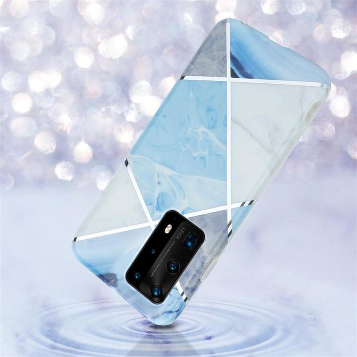 Image du produit Cadorabo Couverture IMD TPU Marbre coloré (Huawei P40 Pro+)