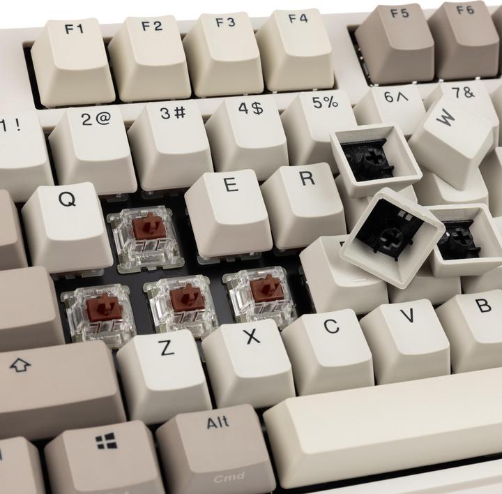 Produktbild Ducky Origin Vintage Gaming Tastatur, Cherry MX-Brown (US) (US, Kabelgebunden)