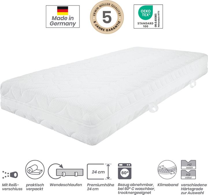 Actual product image Erwin Müller Feldkirch (100 x 200 cm, Spring core)