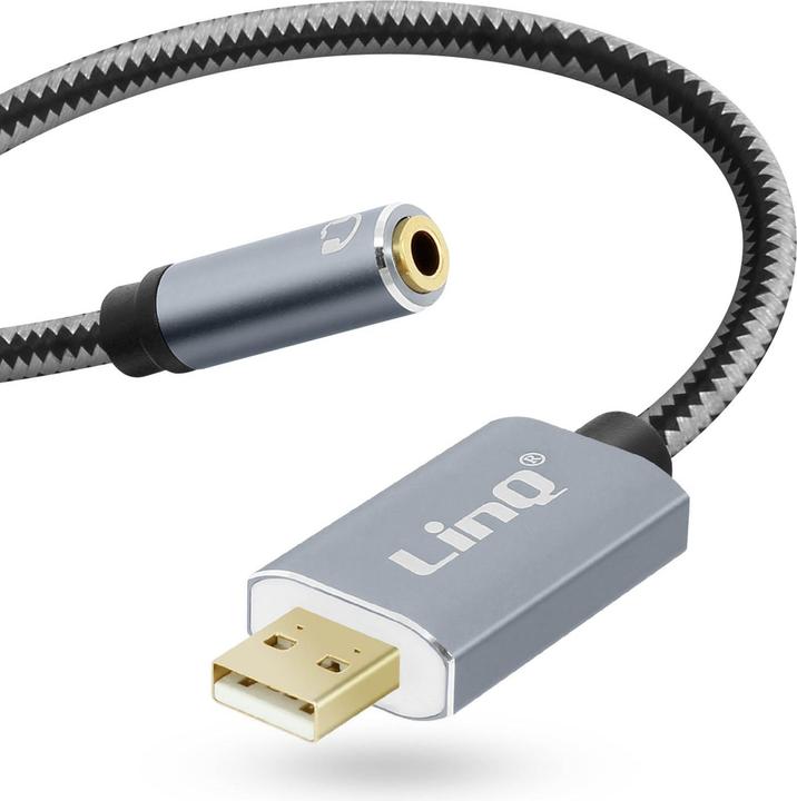 Actual product image LinQ USB / 3.5mm jack adapter U3530 (USB-A, 3.5mm jack)