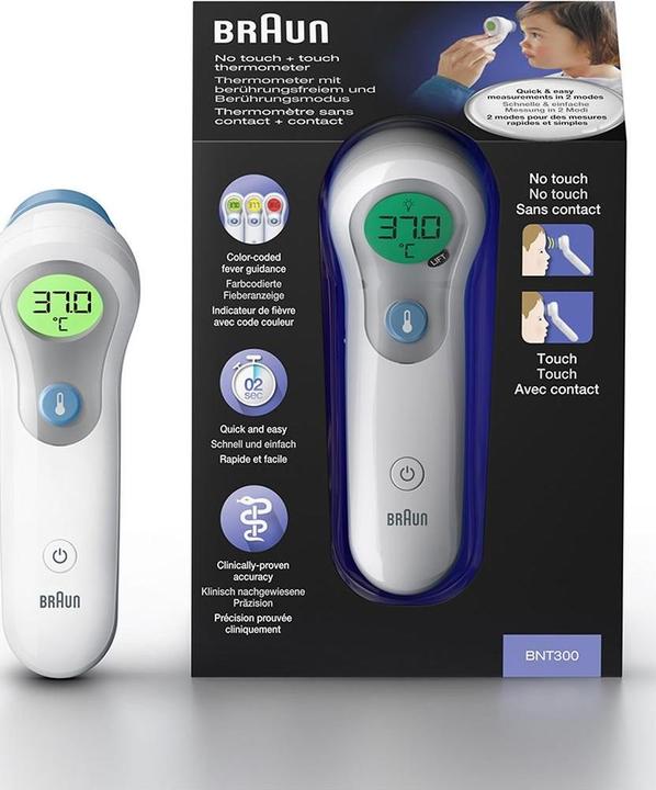 Actual product image Braun BNT 300 No Touch (Non-contact, Forehead)