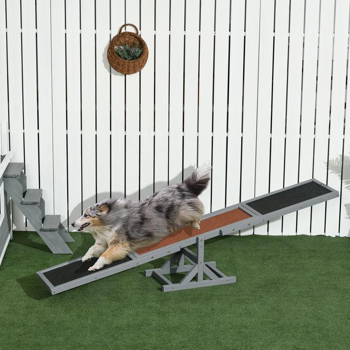 Produktbild PawHut Hundewippe mit Anti-Rutsch Belag (Agility)