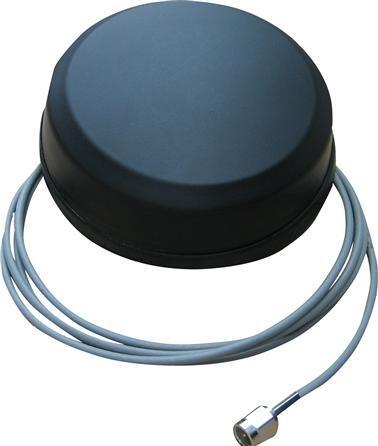 Profort External disc GSM antenna with SMA connector and 2½m cable. Horizontal mounting. Functioning