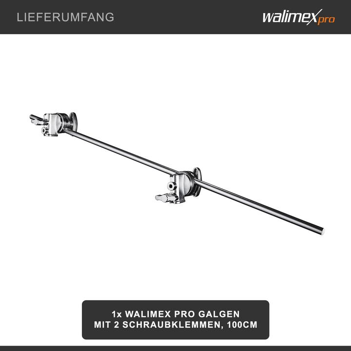 Immagine prodotto Walimex pro per braccio con 2 morsetti a vite, 100cm (100 cm, 10 kg)