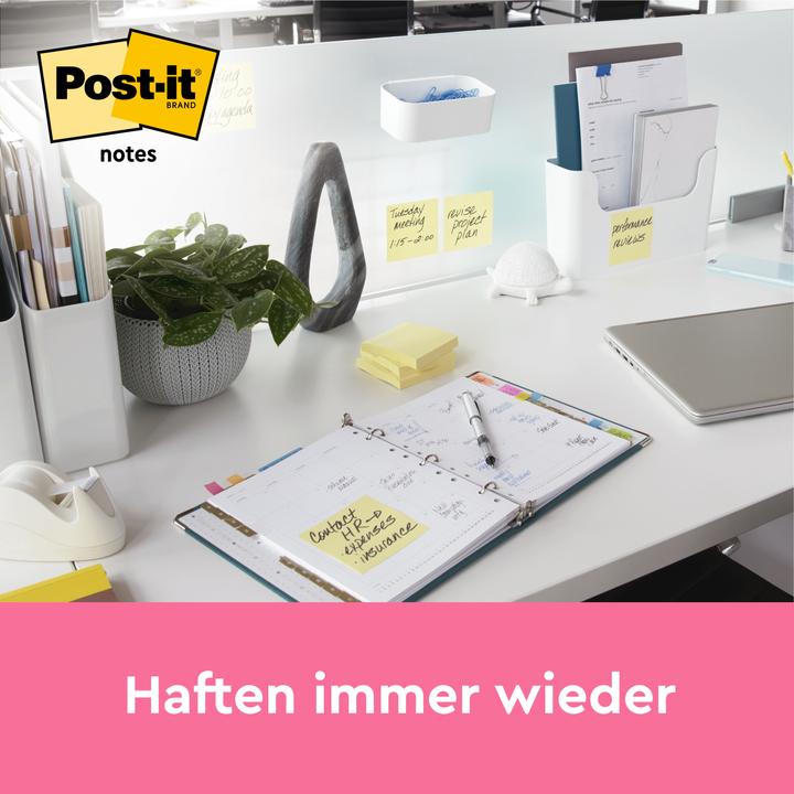 Produktbild Post-it Haftnotizen Standard 657 gelb 12 Blöcke (9 x 8 x 13 cm)