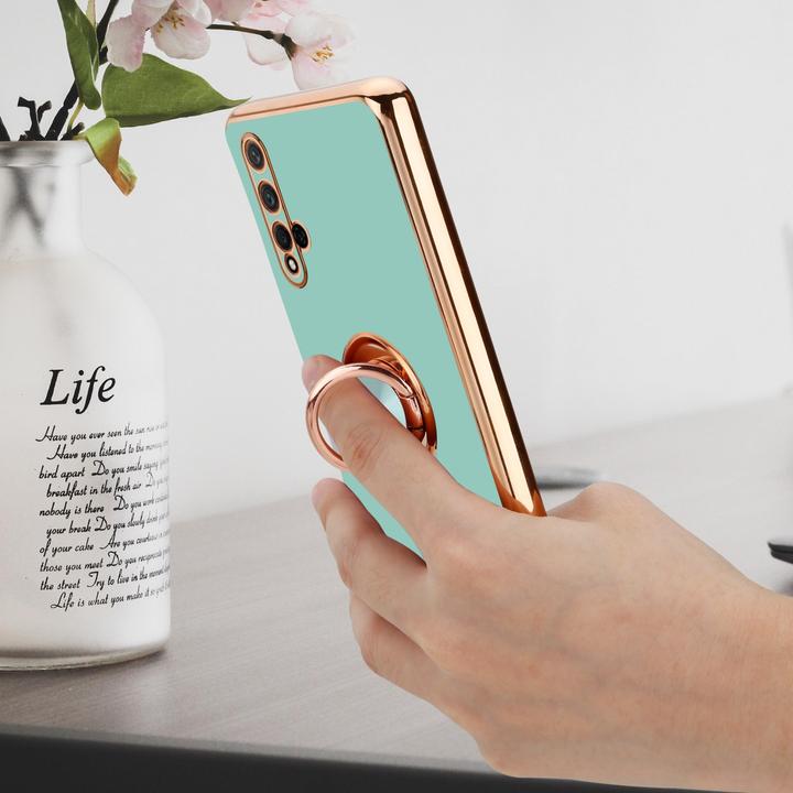 Actual product image Cadorabo Case for Honor 20 / 20S / Huawei NOVA 5T in TPU with camera protection and ring LM089 Style (K20, TCL 20S, Huawei Nova 5T)