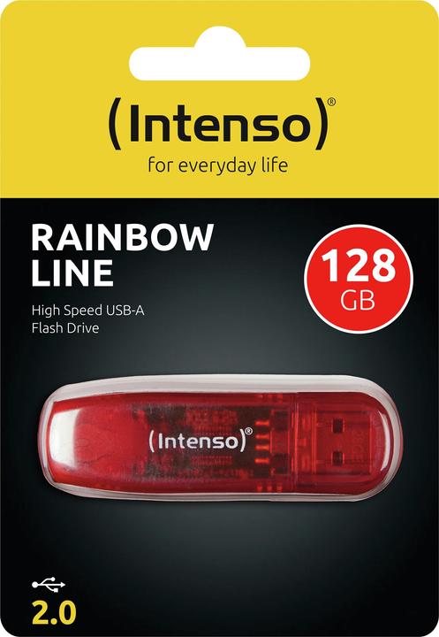Image du produit Intenso Ligne arc-en-ciel (128 Go, USB-A, USB 2.0)
