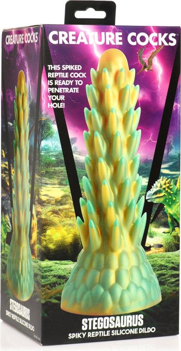 Image du produit Creature Cocks Stegosaurus - Spiky Reptile Silicone Dildo