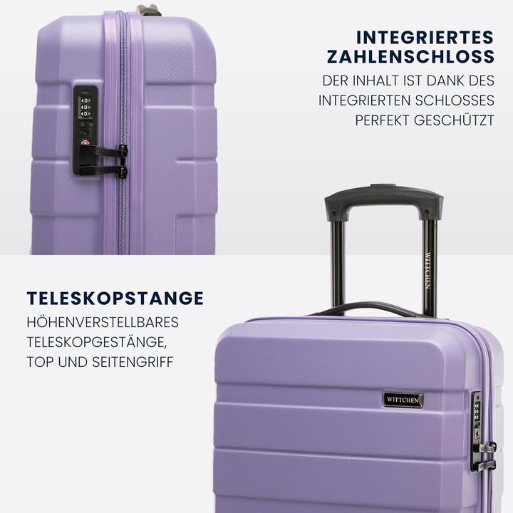 Produktbild Wittchen 4-teiliges Koffer-Set (Handgepäck (bis 50l), M (50 - 90l), L (90 - 115l))