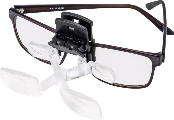 Image du produit Eschenbach 162461 maxDETAIL clip Lunettes loupe avec clip Facteur d'agrandissement 2 x