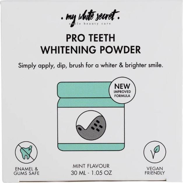 Immagine prodotto My White Secret Polvere sbiancante per denti Pro (30 ml, Talco)