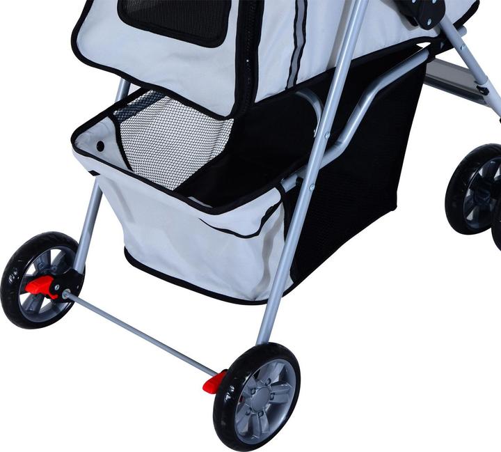 Immagine prodotto PawHut Carrello per cani con griglia (Cane, Pieghevole)