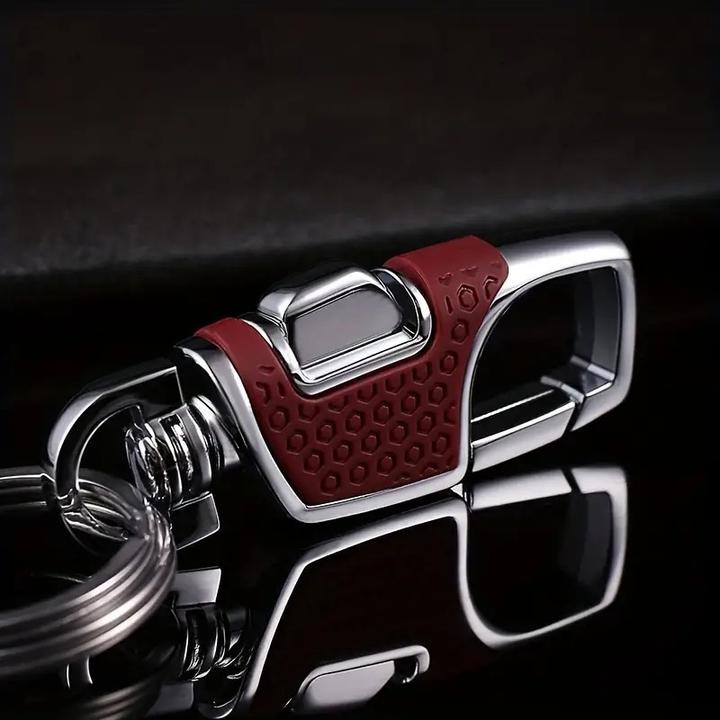 Actual product image Swissdetector Elegant, sturdy key ring - Red