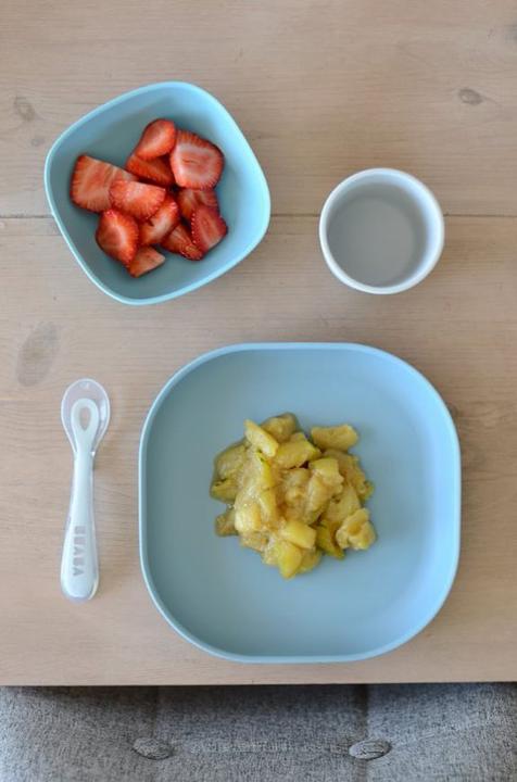 Actual product image Beaba Silicone eating set