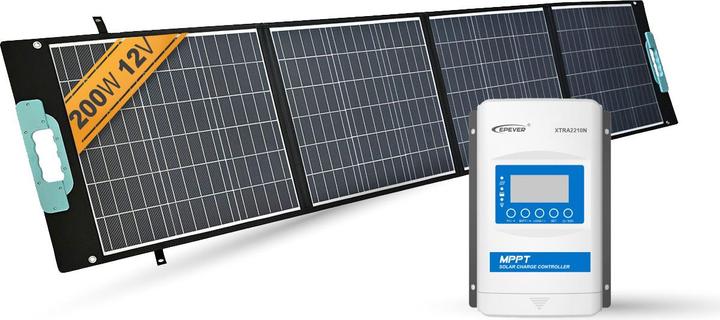 Produktbild Enjoy solar Faltbares Solarmodul Gaia - 200W/12V Set (100 W, 5.80 kg)