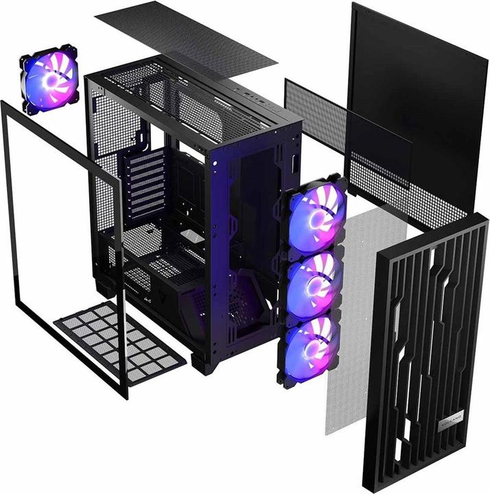 Immagine prodotto Modecom Volcano Perun Apex ARGB czarna (mATX, ATX, ITX, E-ATX)