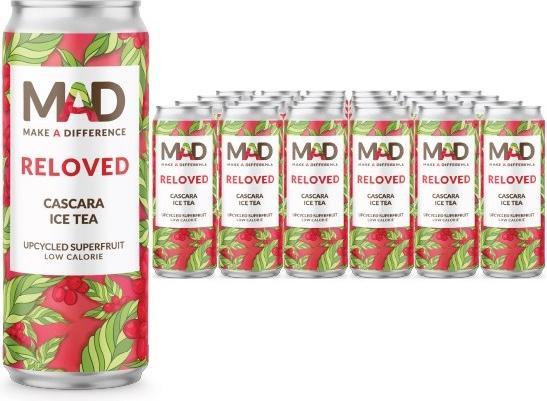 Actual product image MAD RELOVE CASCARA Ice Tea crate (24 x 33 cl)