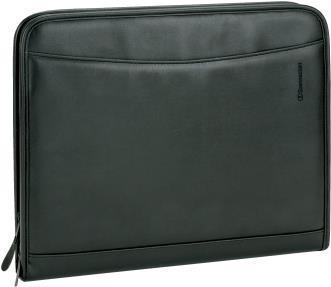 Produktbild Soennecken Schreibmappe DÜSSELDORF Masse: 34 x 27 x 4 cm (B x H x T) Werkstoff: Lederimitat Farbe: schwarz (A4, 1 x)