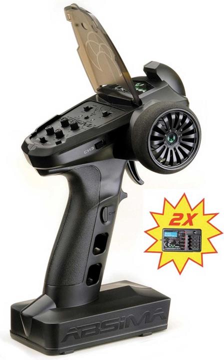 Actual product image Absima Transmitter CR4S with 2x receiver