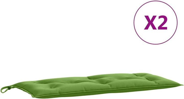 Actual product image VidaXL Garden bench cushions 2 pcs. fabric (100 x 50 x 7 cm)