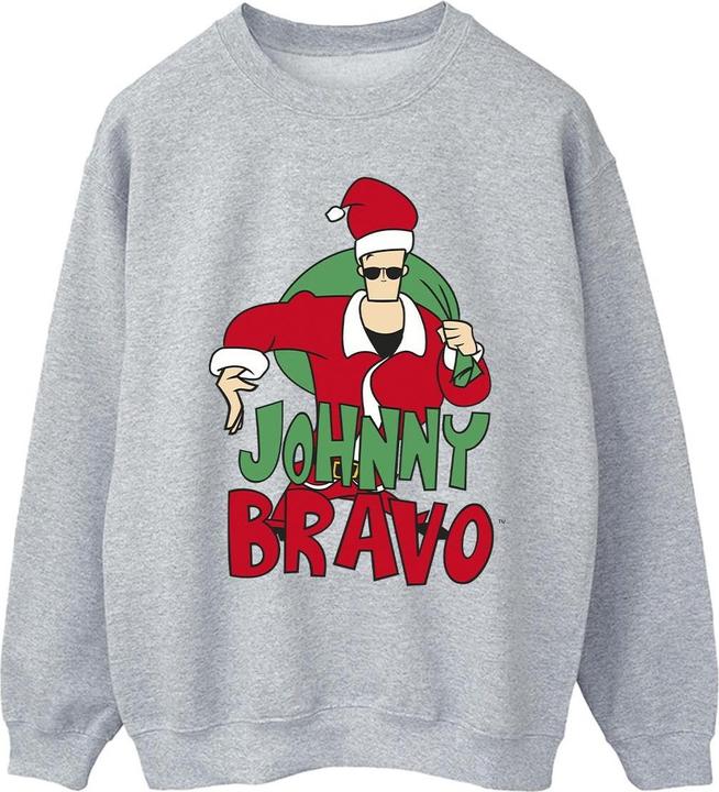 Actual product image Johnny Bravo Mens Johnny Christmas Sweatshirt (L)