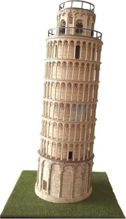 Actual product image Block Cuit. 3D ceramic model kit - Tower of Pisa (20 x 34 x 20 cm)