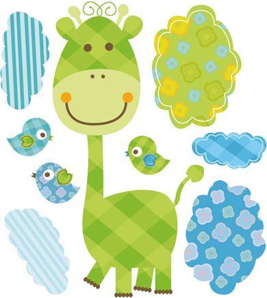 Produktbild Trenddeko Lustige Tiere Set (Muster) (54 x 60 cm)