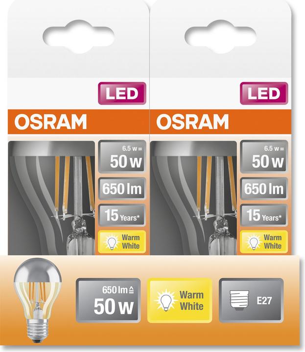 Actual product image Osram Star Classic A (E27, 6.50 W, 650 lm, 1 x, F)