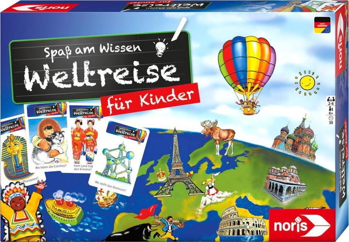 Produktbild Noris NOR71908 - Spass am Wissen: Weltreise für Kinder, für 2-6 Spieler, ab 6 Jahren (DE-Ausgabe) (Deutsch)