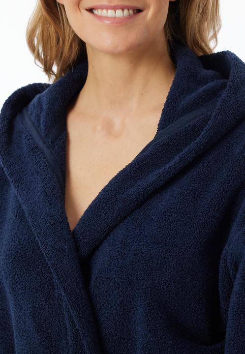 Actual product image Schiesser Essentials bathrobe with hood (S)