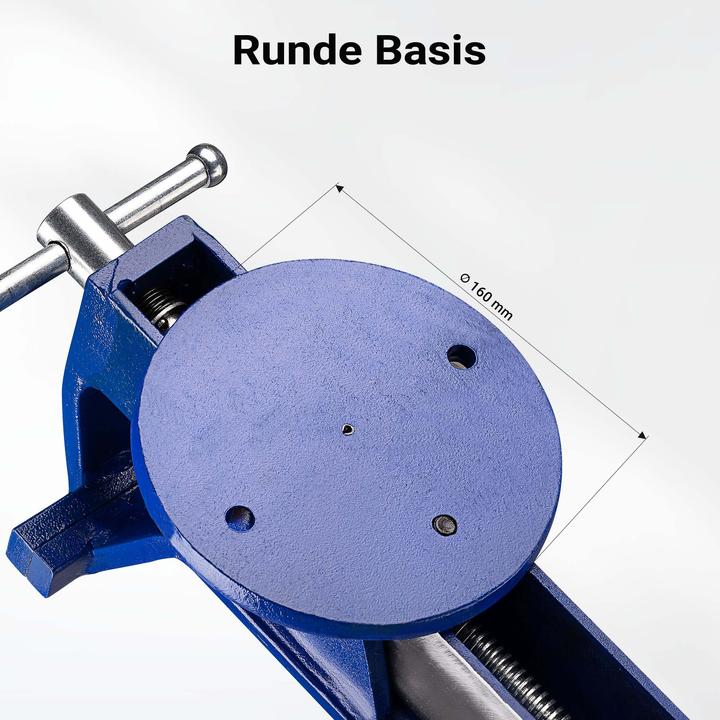 Produktbild Wiltec Schraubstock 125mm Klemmbacken Parallelschraubstock Tischschraubstock (125 mm)