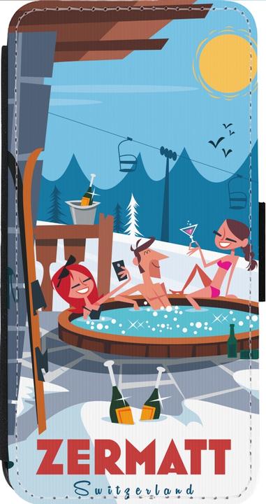 Actual product image PhoneLook Coque Wallet noir Zermatt Mountain Jacuzzi (Apple iPhone 14 Pro Max)