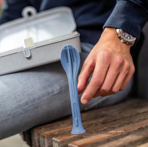Produktbild Koziol Besteck-Set to go KLIKK 17 cm 3-teilig, Grün (3 Stück, Besteck Set)