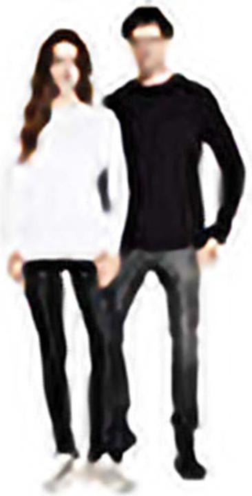 Produktbild Kariban Slim Fit TShirt mit Rundhalsausschnitt Langarm (M)